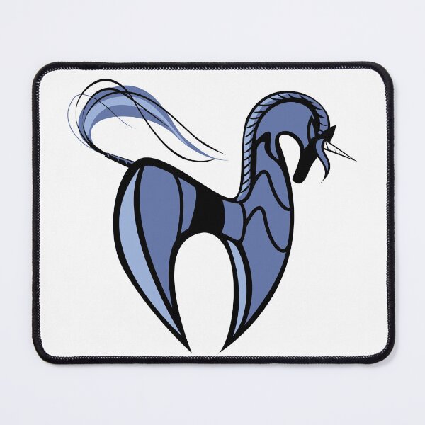 Item preview, Modern blue unicorn designed and sold by asamijess.