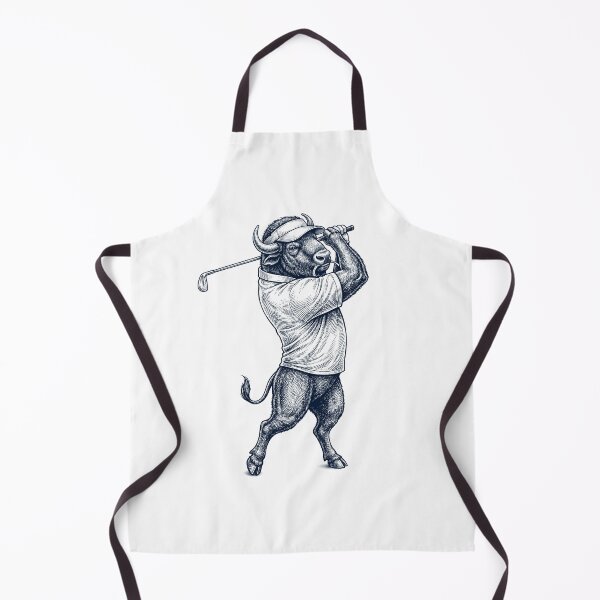 Item preview, Vintage Buffalo Playing Golf Golfer Animal Lover designed and sold by TerryConnells.