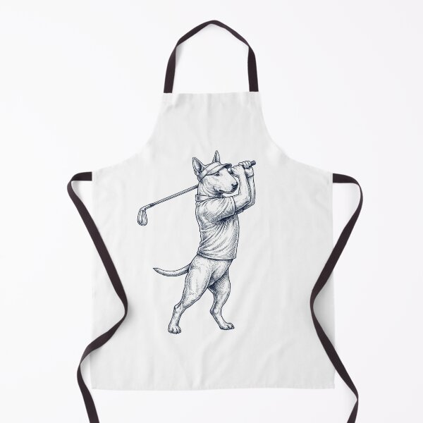 Item preview, Vintage Bull Terrier Playing Golf Golfer Dog Lover designed and sold by TerryConnells.
