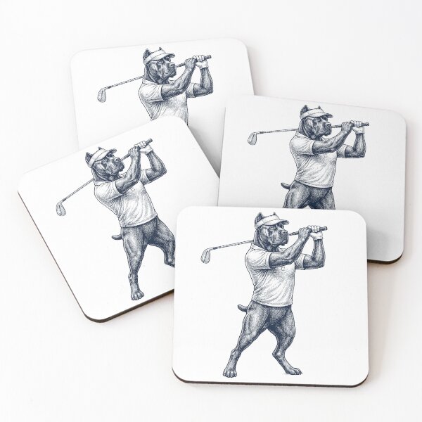 Item preview, Vintage Cane Corso Playing Golf Golfer Dog Lover designed and sold by TerryConnells.