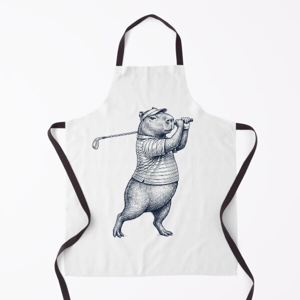Item preview, Vintage Capybara Playing Golf Golfer Animal Lover designed and sold by TerryConnells.