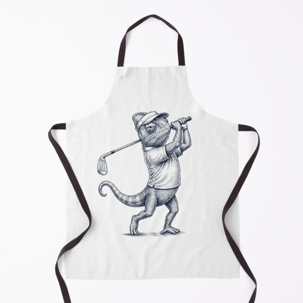 Item preview, Vintage Chameleon Playing Golf Golfer Animal Lover designed and sold by TerryConnells.