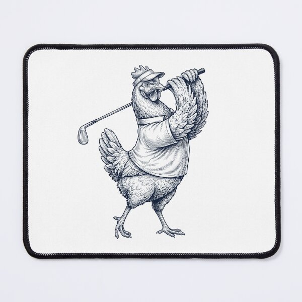 Item preview, Vintage Chicken Playing Golf Golfer Animal Lover designed and sold by TerryConnells.