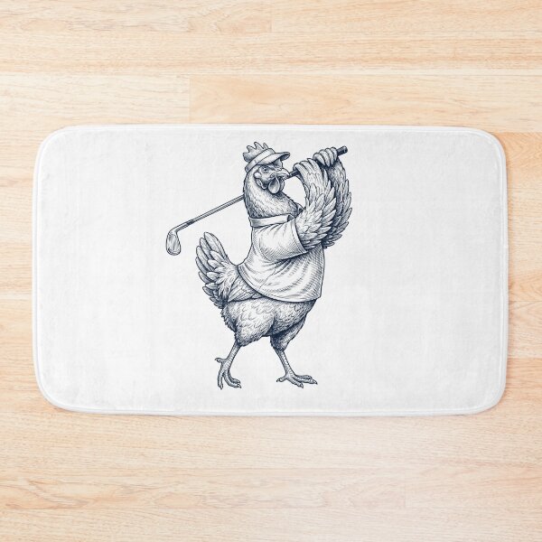 Item preview, Vintage Chicken Playing Golf Golfer Animal Lover designed and sold by TerryConnells.