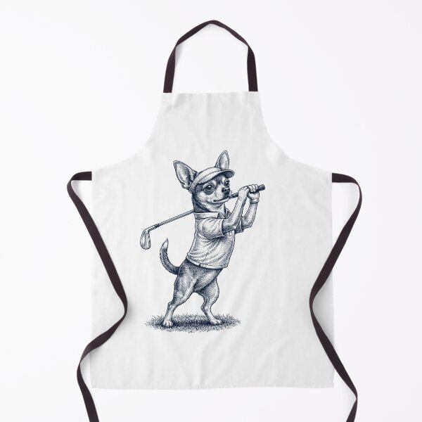 Item preview, Vintage Chihuahua Playing Golf Golfer Dog Lover designed and sold by TerryConnells.