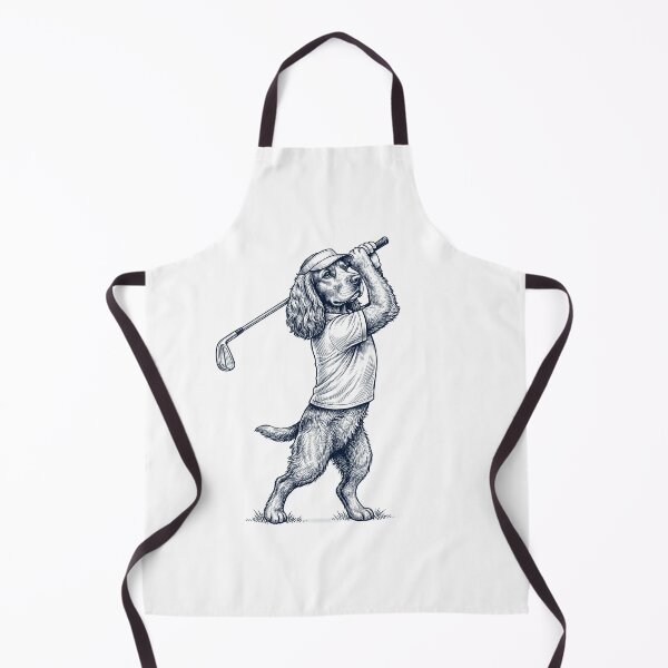 Item preview, Vintage Cocker Spaniel Playing Golf Golfer Dog Lover designed and sold by TerryConnells.