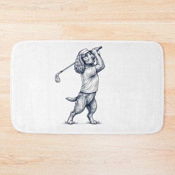 Item preview, Vintage Cocker Spaniel Playing Golf Golfer Dog Lover designed and sold by TerryConnells.