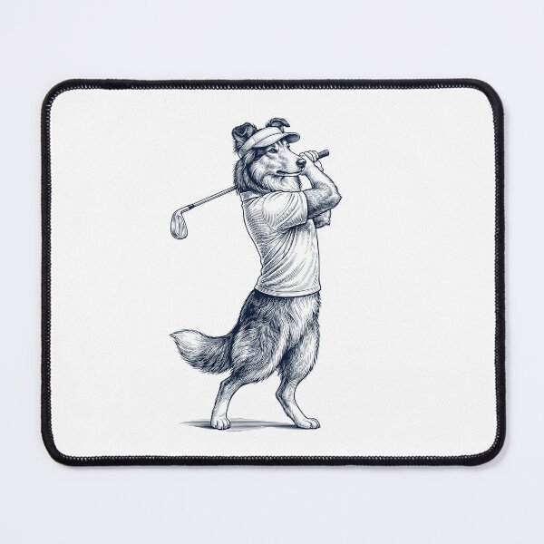 Item preview, Vintage Collie Playing Golf Golfer Dog Lover designed and sold by TerryConnells.