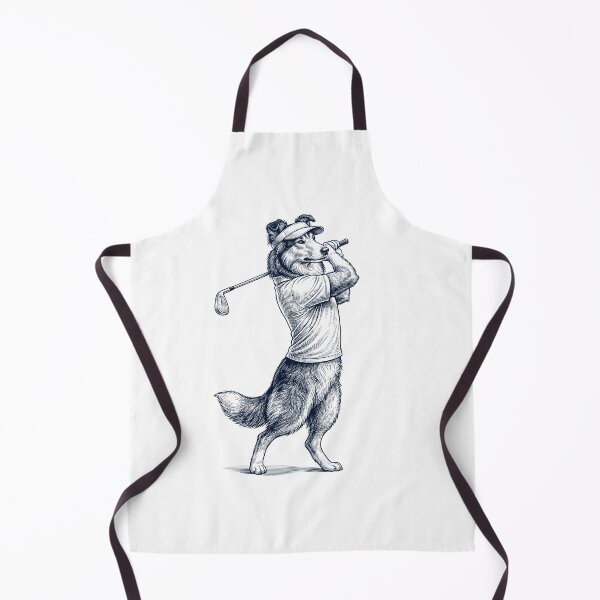 Item preview, Vintage Collie Playing Golf Golfer Dog Lover designed and sold by TerryConnells.