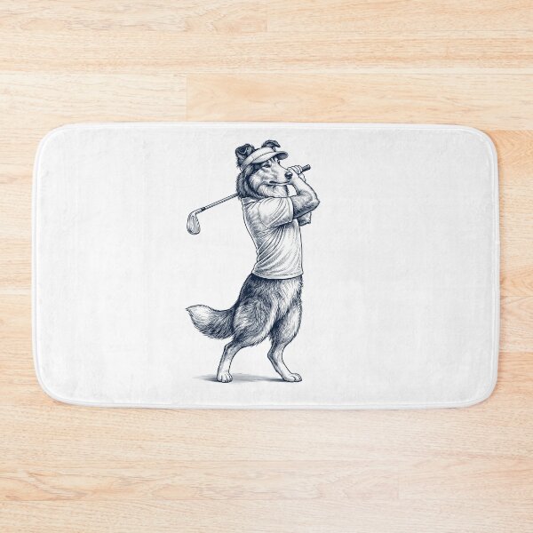 Item preview, Vintage Collie Playing Golf Golfer Dog Lover designed and sold by TerryConnells.