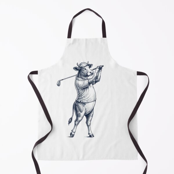 Item preview, Vintage Cow Playing Golf Golfer Animal Lover designed and sold by TerryConnells.