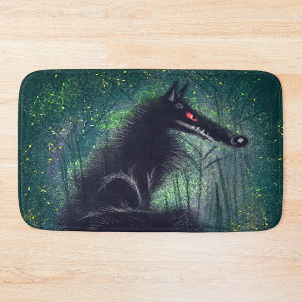 Item preview, Big Black Wolf in The Forest designed and sold by IvysCreativityHouse.