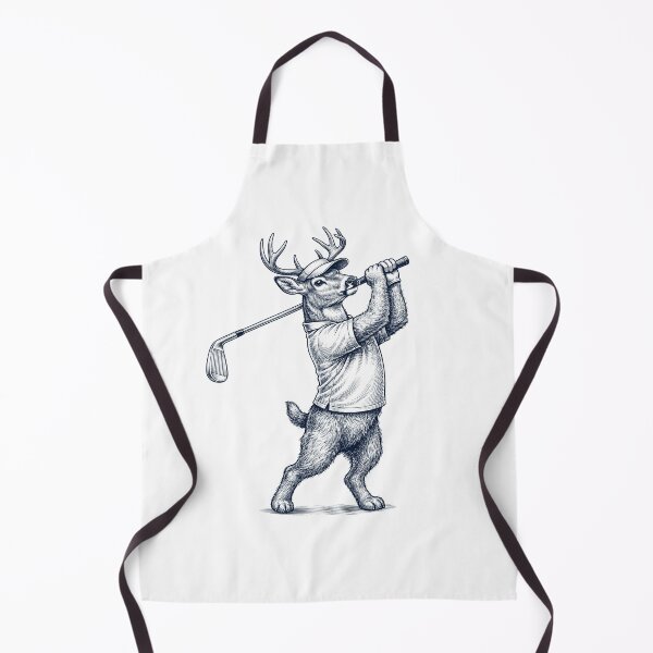Item preview, Vintage Deer Playing Golf Golfer Animal Lover designed and sold by TerryConnells.