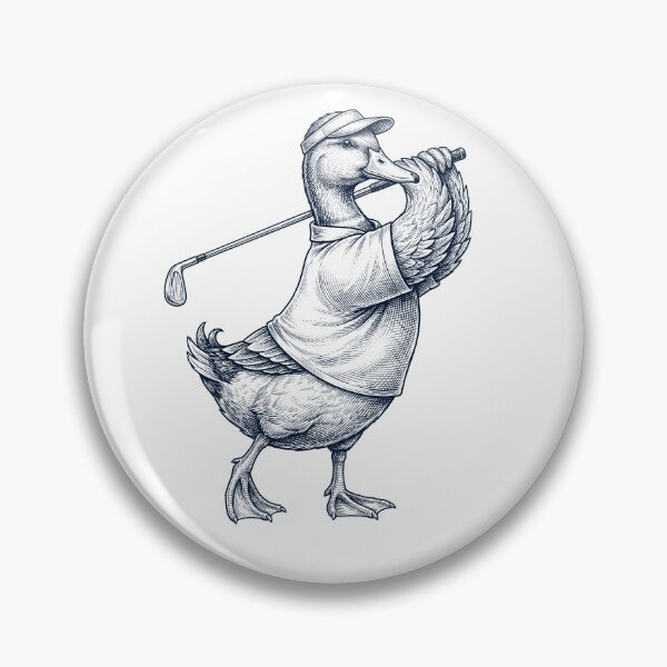 Item preview, Vintage Duck Playing Golf Golfer Animal Lover designed and sold by TerryConnells.