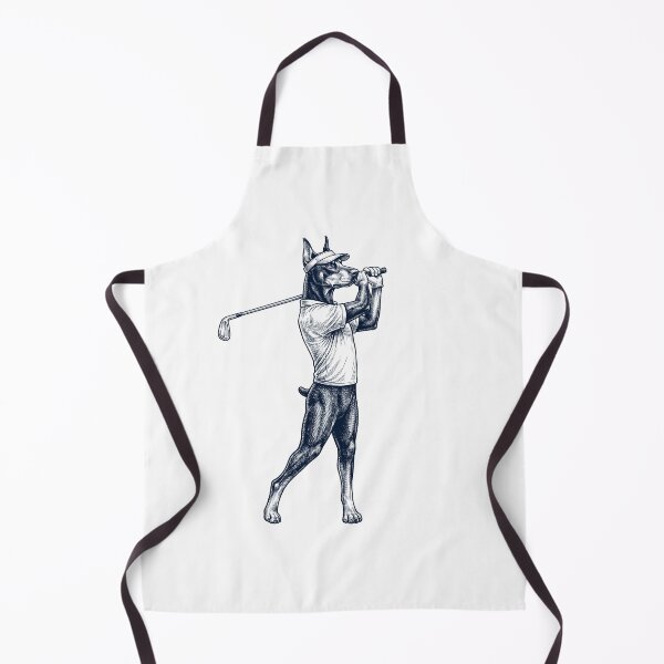 Item preview, Vintage Doberman Pinscher Playing Golf Golfer Dog Lover designed and sold by TerryConnells.