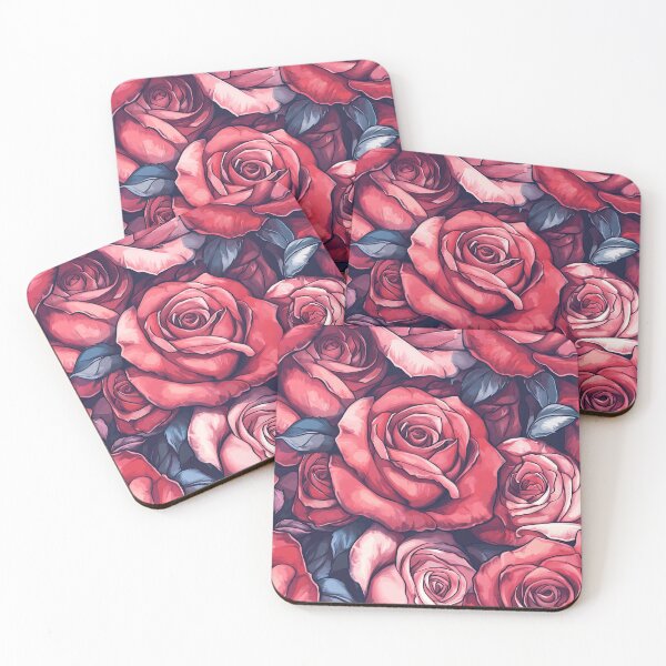 Item preview, Delicate Rose Print  - Birth Flower Pattern  - Retirement Gifts For Women designed and sold by RoyalStarsPatts.