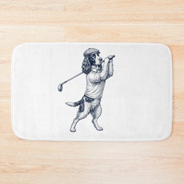 Item preview, Vintage English Springer Spaniel Playing Golf Golfer Dog Lover designed and sold by TerryConnells.
