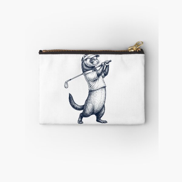 Item preview, Vintage Ferret Playing Golf Golfer Animal Lover designed and sold by TerryConnells.