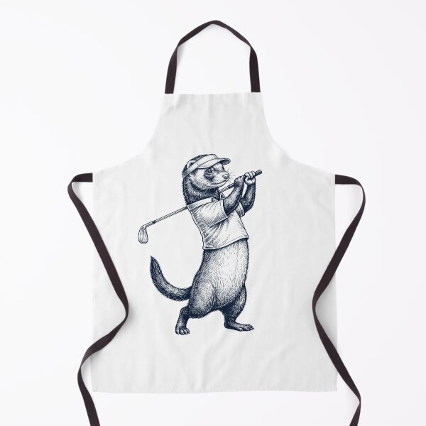 Item preview, Vintage Ferret Playing Golf Golfer Animal Lover designed and sold by TerryConnells.