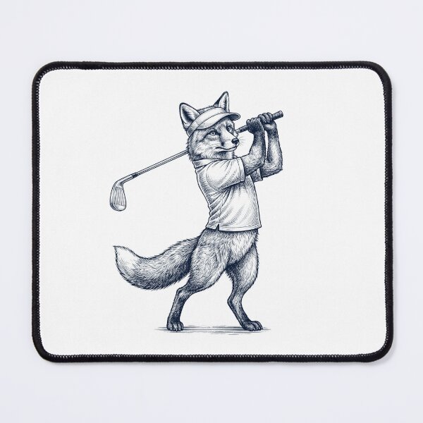 Item preview, Vintage Fox Playing Golf Golfer Animal Lover designed and sold by TerryConnells.