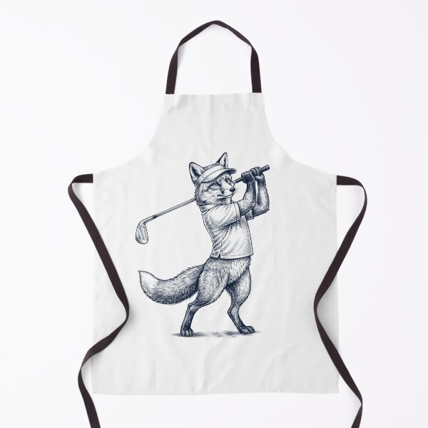 Item preview, Vintage Fox Playing Golf Golfer Animal Lover designed and sold by TerryConnells.