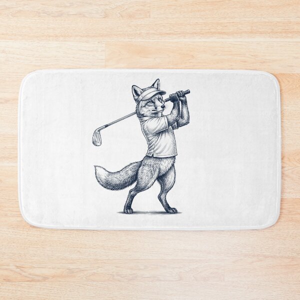 Item preview, Vintage Fox Playing Golf Golfer Animal Lover designed and sold by TerryConnells.