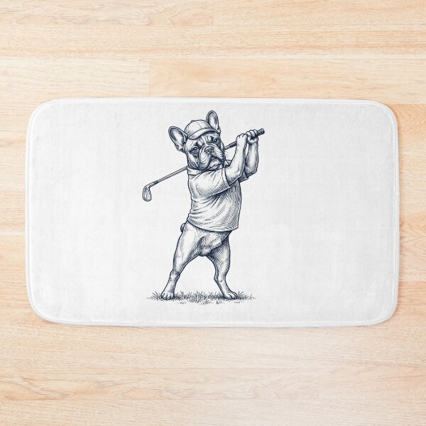 Item preview, Vintage French Bulldog Playing Golf Golfer Dog Lover designed and sold by TerryConnells.