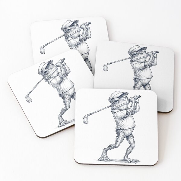 Item preview, Vintage Frog Playing Golf Golfer Animal Lover designed and sold by TerryConnells.