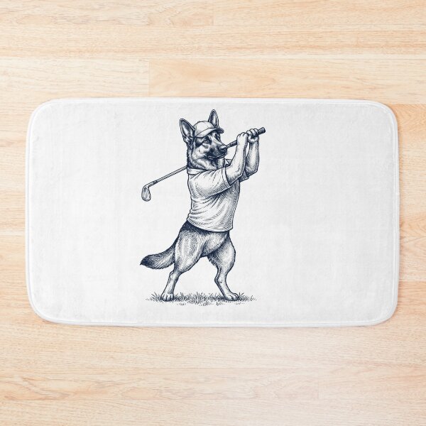 Item preview, Vintage German Shepherd Playing Golf Golfer Dog Lover designed and sold by TerryConnells.