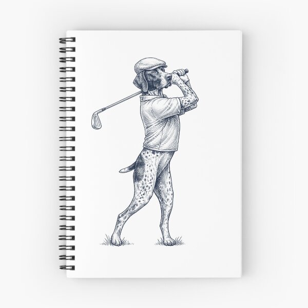 Item preview, Vintage German Shorthaired Pointer Playing Golf Golfer Dog Lover designed and sold by TerryConnells.