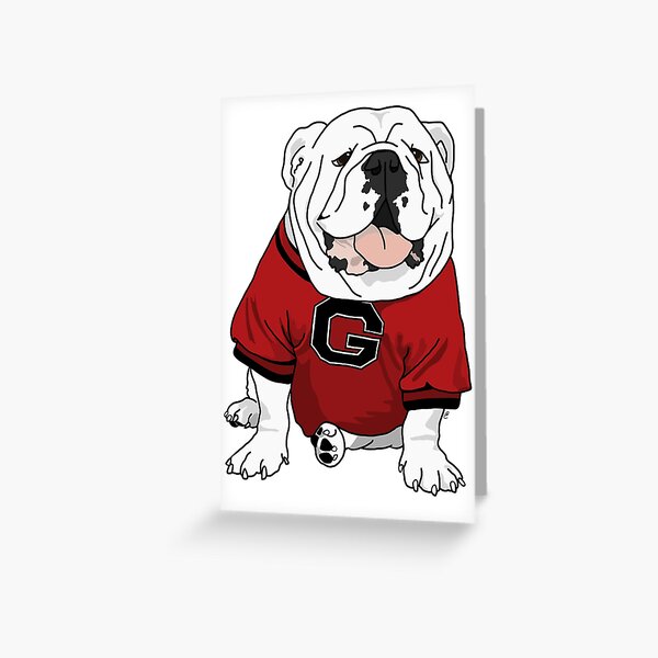 UGA Bulldog Greeting Card