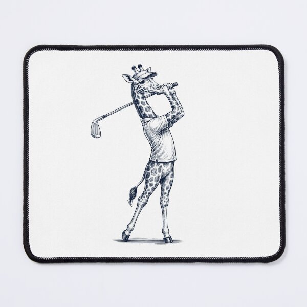 Item preview, Vintage Giraffe Playing Golf Golfer Animal Lover designed and sold by TerryConnells.