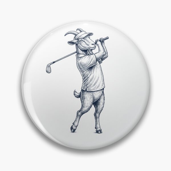 Item preview, Vintage Goat Playing Golf Golfer Animal Lover designed and sold by TerryConnells.