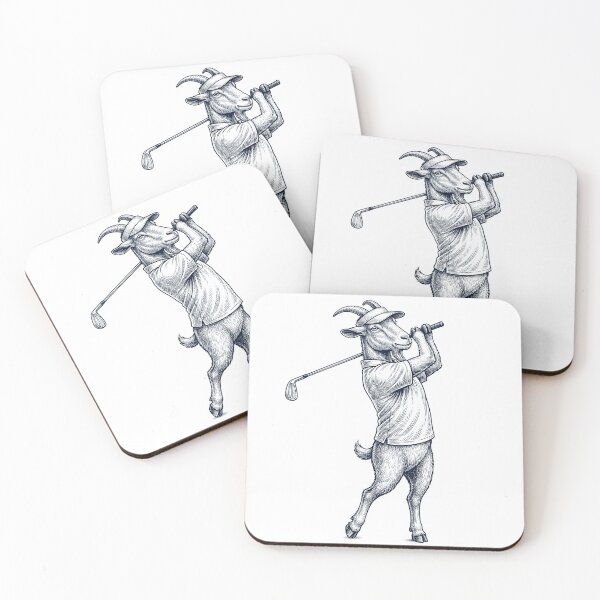 Item preview, Vintage Goat Playing Golf Golfer Animal Lover designed and sold by TerryConnells.