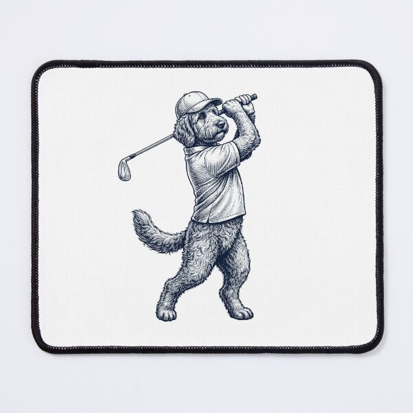 Item preview, Vintage Goldendoodle Playing Golf Golfer Dog Lover designed and sold by TerryConnells.