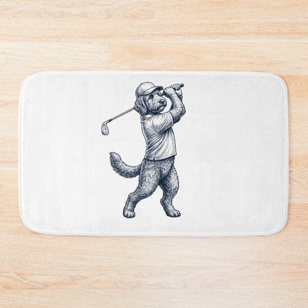 Item preview, Vintage Goldendoodle Playing Golf Golfer Dog Lover designed and sold by TerryConnells.