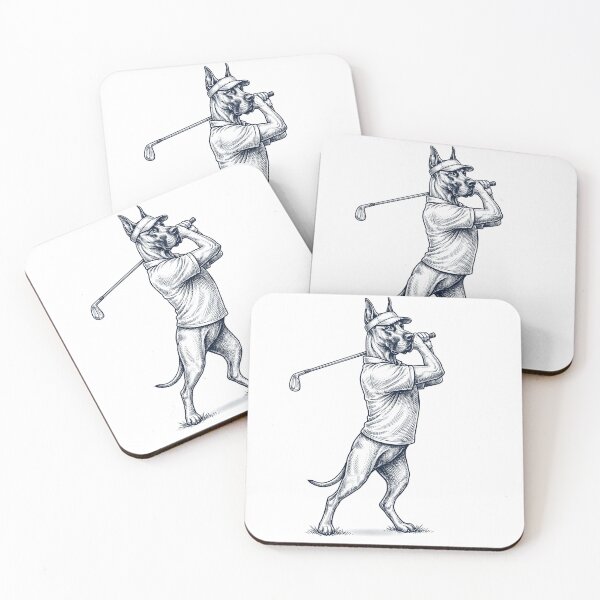 Item preview, Vintage Great Dane Playing Golf Golfer Dog Lover designed and sold by TerryConnells.