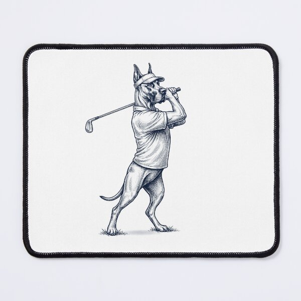 Item preview, Vintage Great Dane Playing Golf Golfer Dog Lover designed and sold by TerryConnells.