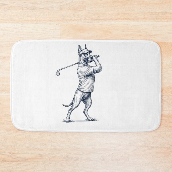 Item preview, Vintage Great Dane Playing Golf Golfer Dog Lover designed and sold by TerryConnells.