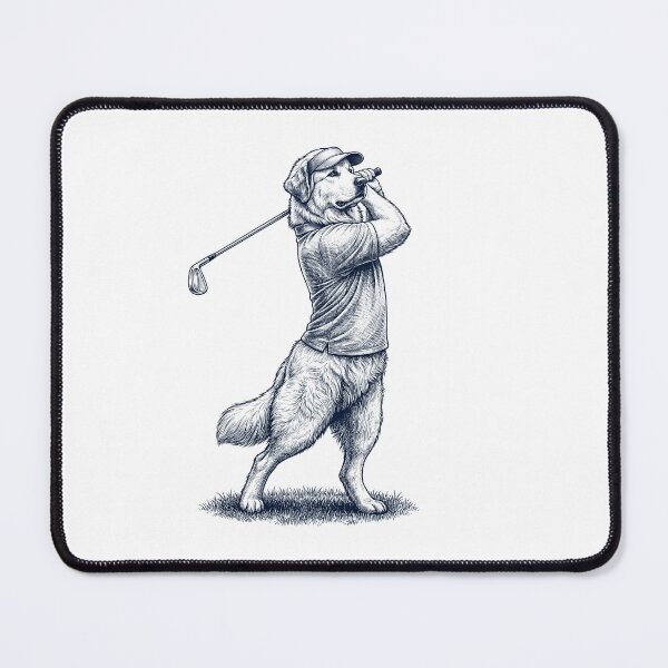 Item preview, Vintage Great Pyrenees Playing Golf Golfer Dog Lover designed and sold by TerryConnells.