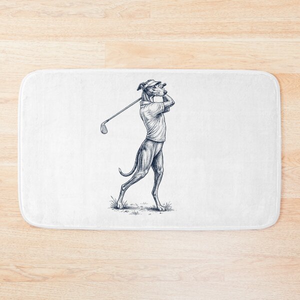 Item preview, Vintage Greyhound Playing Golf Golfer Dog Lover designed and sold by TerryConnells.