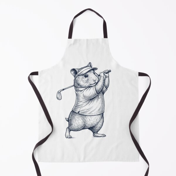 Item preview, Vintage Hamster Playing Golf Golfer Animal Lover designed and sold by TerryConnells.
