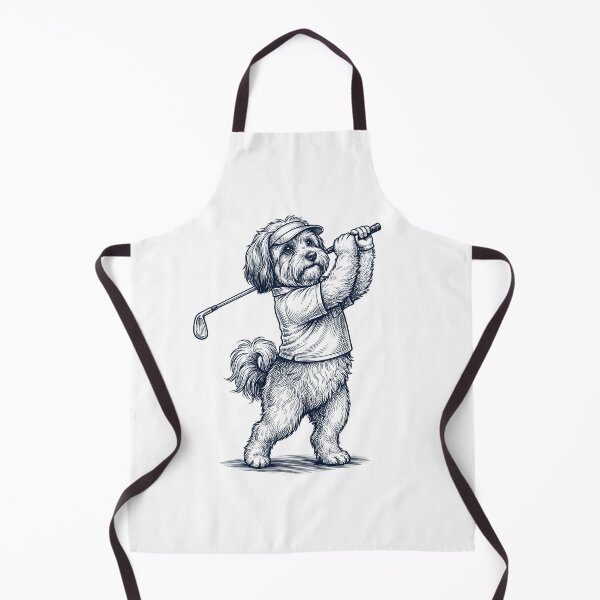 Item preview, Vintage Havanese Playing Golf Golfer Dog Lover designed and sold by TerryConnells.