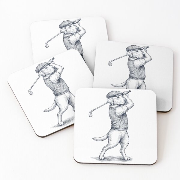 Item preview, Vintage Labrador Retriever Playing Golf Golfer Dog Lover designed and sold by TerryConnells.