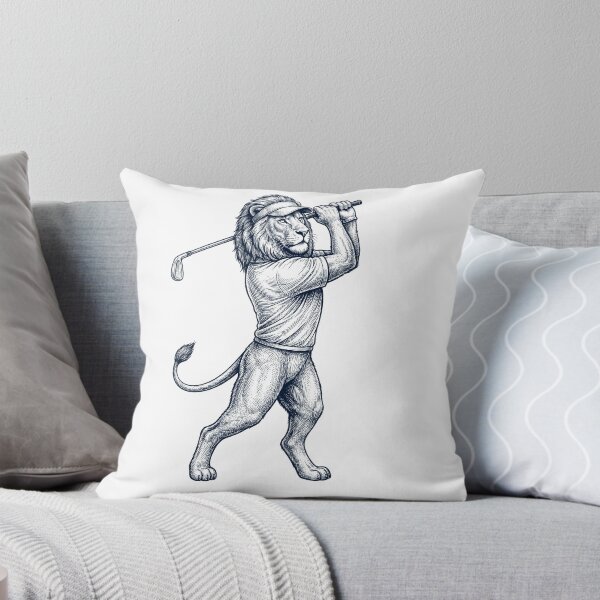 Artikelvorschau, Vintage Löwe spielt Golf – Golfer – Tierliebhaber entworfen und verkauft von TerryConnells.