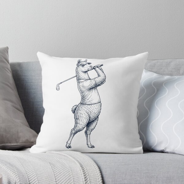 Item preview, Vintage Llama Playing Golf Golfer Animal Lover designed and sold by TerryConnells.