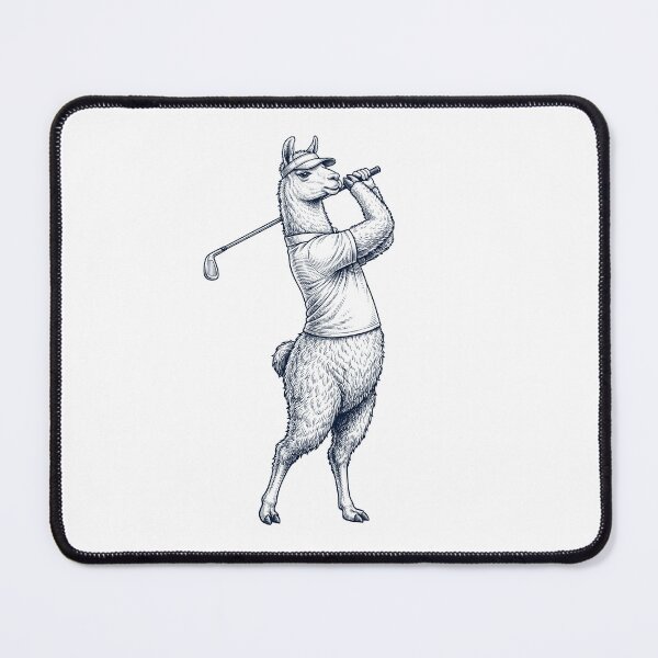 Item preview, Vintage Llama Playing Golf Golfer Animal Lover designed and sold by TerryConnells.