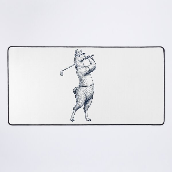 Item preview, Vintage Llama Playing Golf Golfer Animal Lover designed and sold by TerryConnells.
