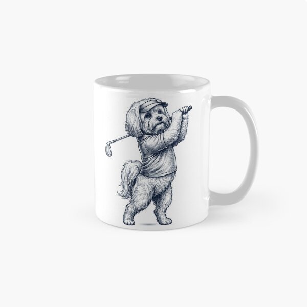 Item preview, Vintage Maltese Playing Golf Golfer Dog Lover designed and sold by TerryConnells.
