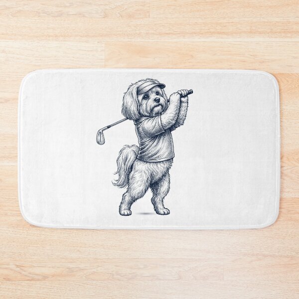 Item preview, Vintage Maltese Playing Golf Golfer Dog Lover designed and sold by TerryConnells.